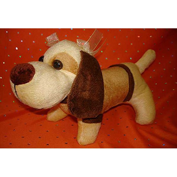 Cute Stuffed Brown Bruno Dog Plush Animal Soft Toy